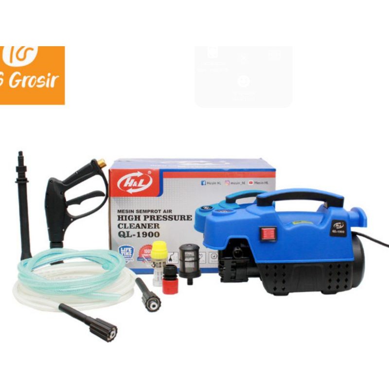 Alat Cuci Steam Mobil Motor H&L QL-1900 - Jet Cleaner H & L QL 1900