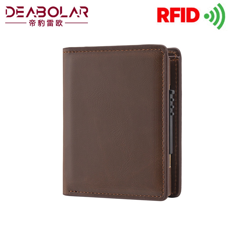 DEABOLAR IMPOR K3207 DOMPET KARTU LONTAR TEBAL RFID ADA SLOT UANG