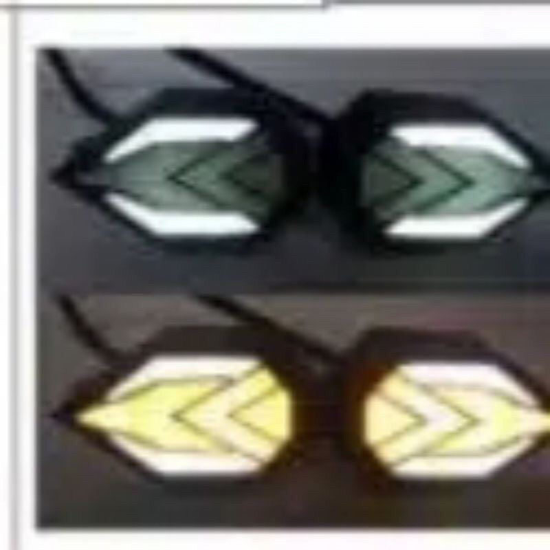 Sen Tempel Lampu Sein Tempel LED Running Model Panah Universal R15/Cbr150r/Gsx/Ninja150/Ninja250/R25