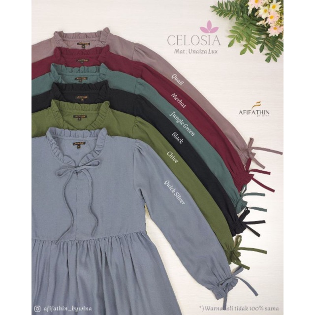 CELOSIA By Afifathin Unaiza Lux premium set gamis cadar