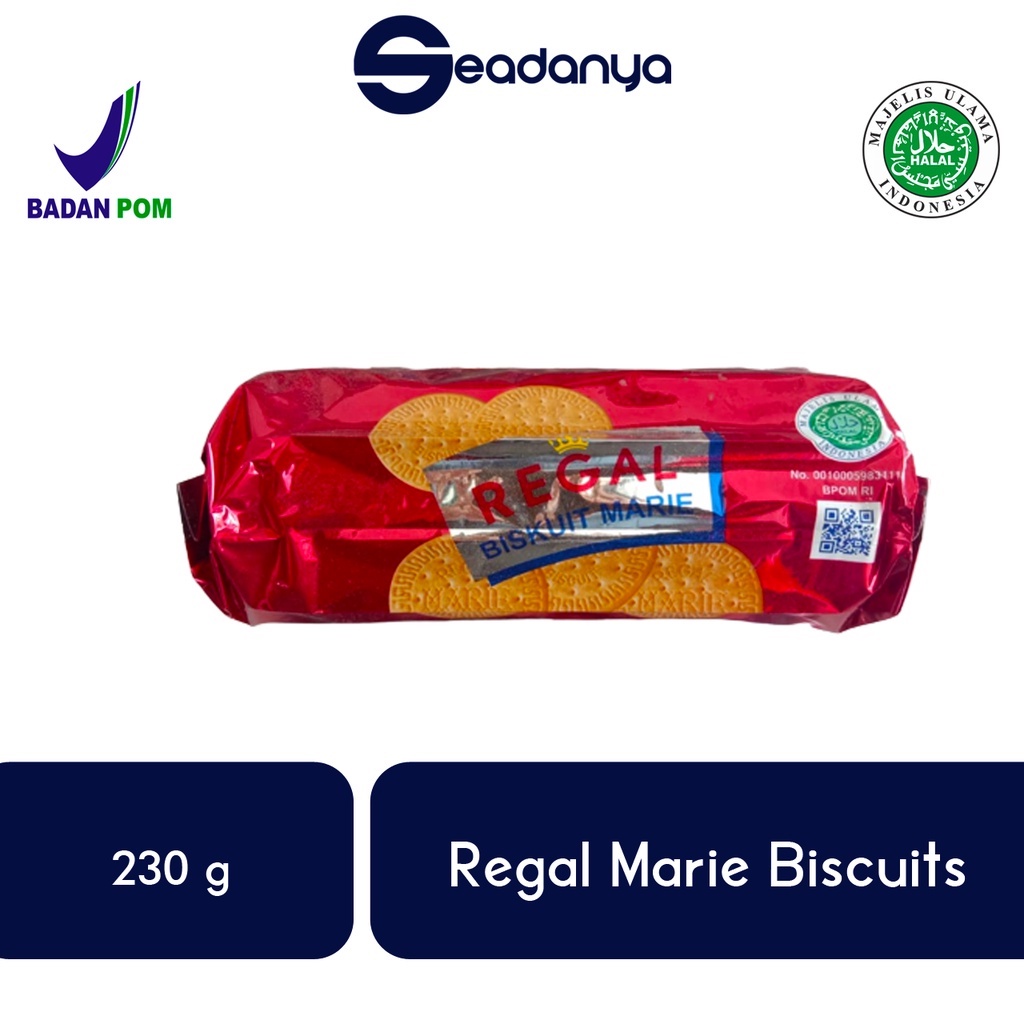 

Biskuit Marie Regal Biscuits 230 Gram HALAL MUI BPOM - Harga Promo