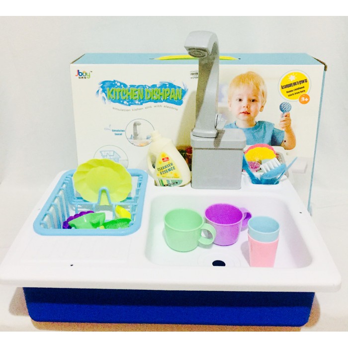 Mainan Anak Tempat Cuci Piring Kitchen Dishpan Electric Dex