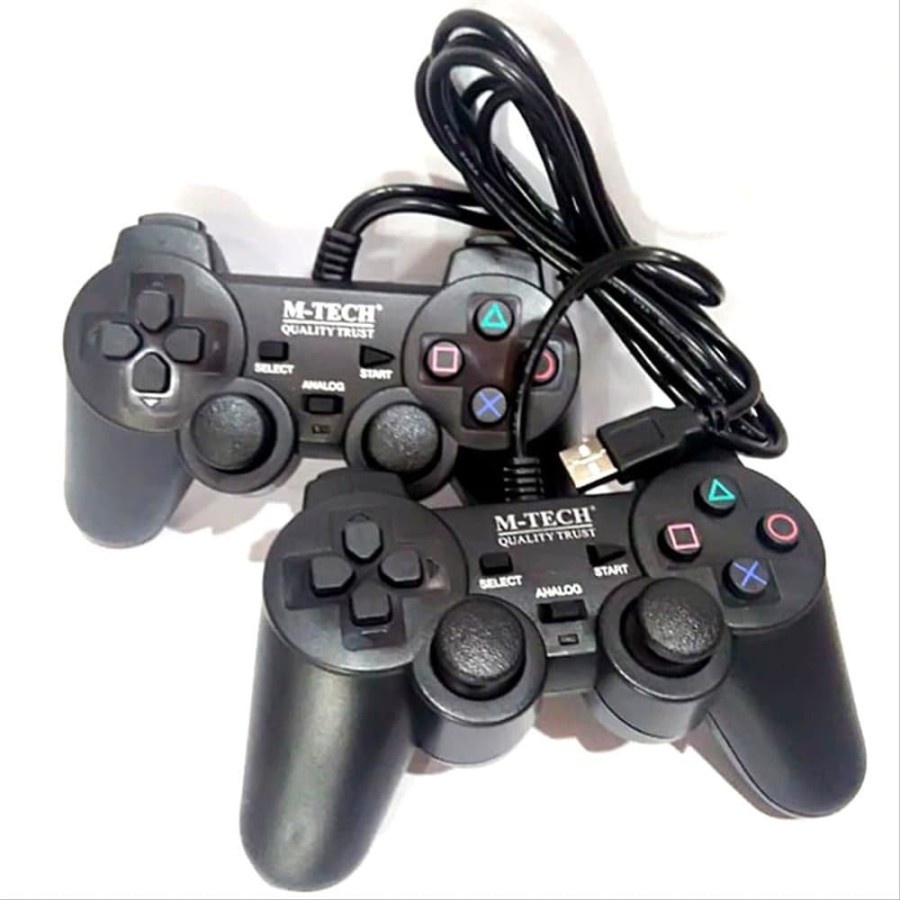 Gamepad Double Mtech/Joystick/Gamepad Double Hitam M-Tech/Pc Laptop