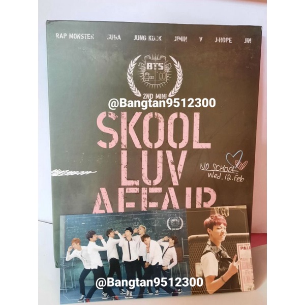BTS OFFICIAL ALBUM SKOOL LUV AFFAIR PHOTOCARD JUNGKOOK JK
