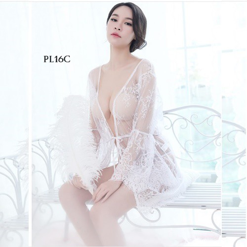 [TOKO TERPERCAYA] LINGERIE SEXY BAJU TIDUR WANITA DEWASA PUTIH PL16C