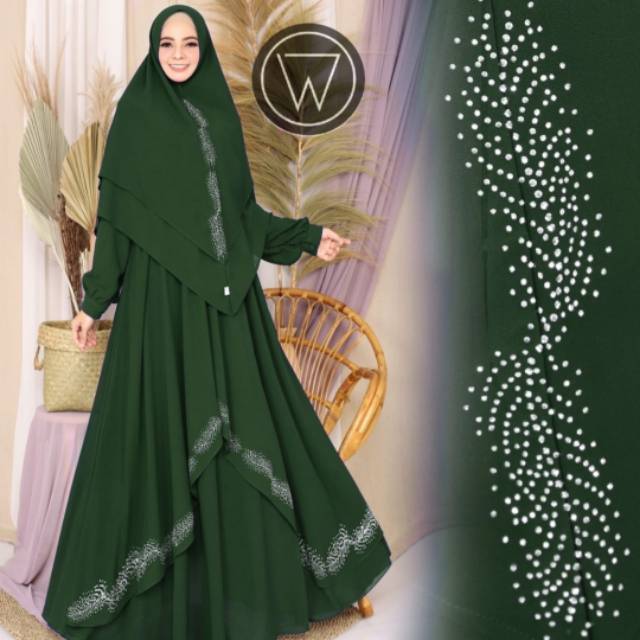 Gamis Humaira / Gamis Syari Ceruty Babydoll premium / Syari Original Murah