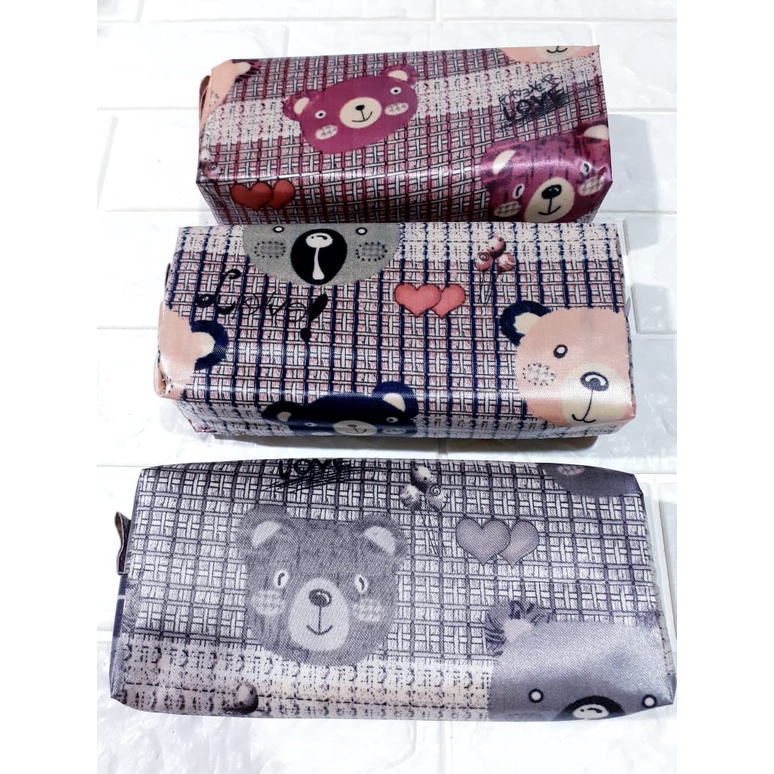 

ROYALE STATIONARY - KOTAK PENSIL / TEMPAT PENSIL / PENCIL CASE SHINTOENG MOTIF BEAR ST701