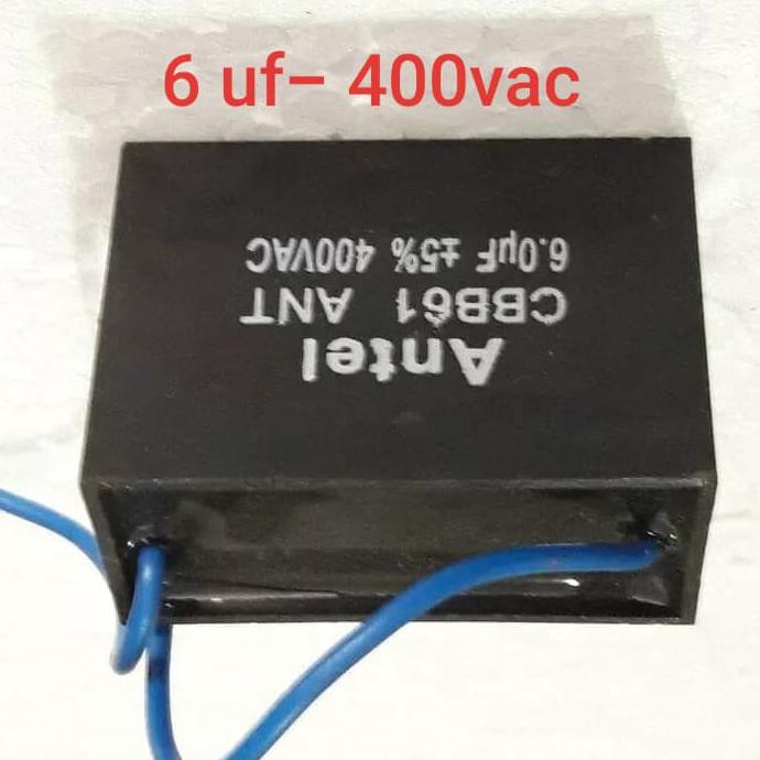 6Uf 400Vac Cbb61 6.0Uf 6,0Uf 400V Ac Kapasitor 400Volt 400 Volt 450 V