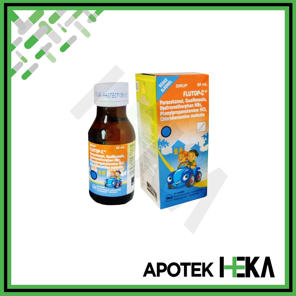 Flutop C Sirup 60 ml - Obat Batuk Pilek Anak Rasa Jeruk (SEMARANG)