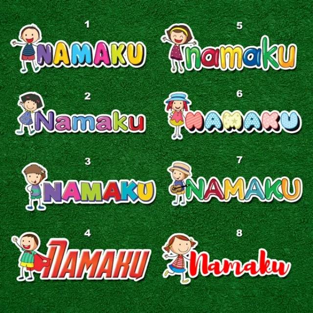 

Stiker Label Nama Waterproof
