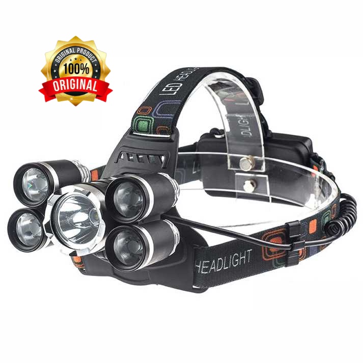 Senter Kepala Headlamp Cree XM-L 1T6+4XPE 16000 Lumens TaffLED  - LDL5T