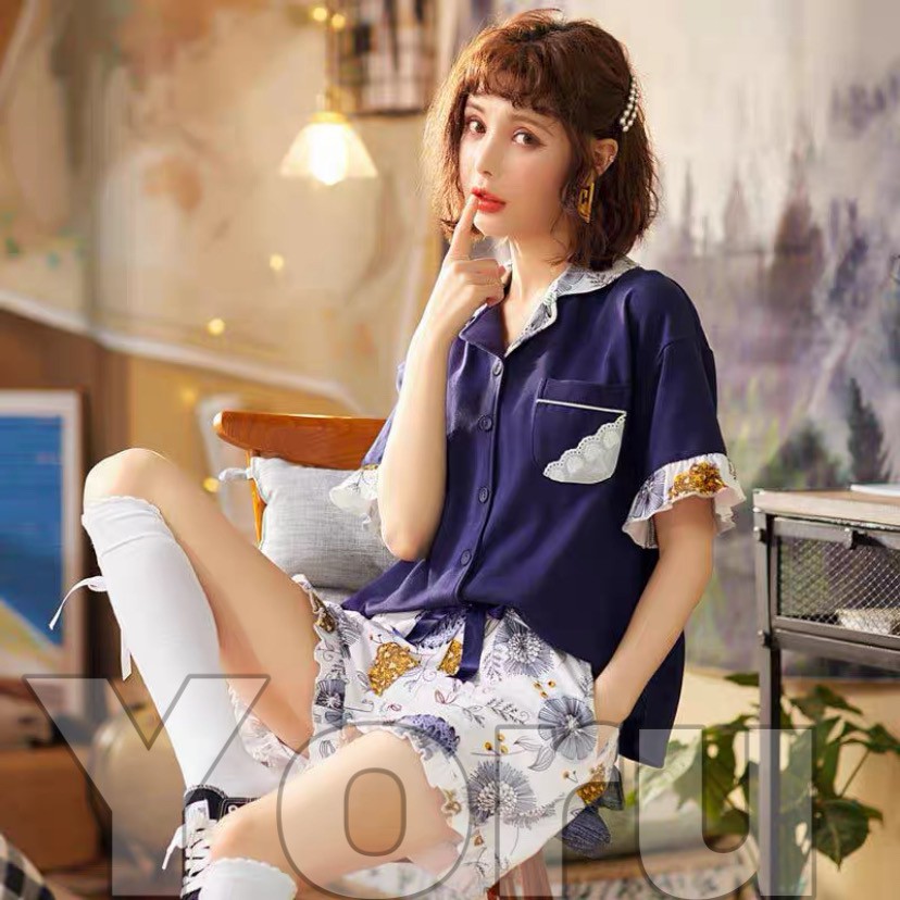 Pamelo Piyama Hotpan 20 corak Fashion Wanita Piyama Import Korea Style Baju Tidur Import