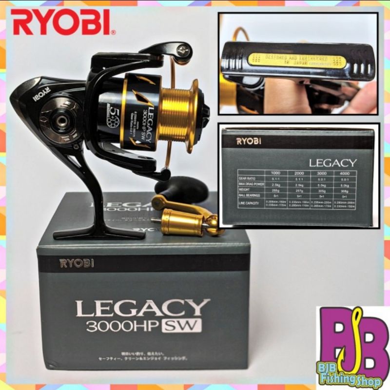 Reel Pancing Ryobi LEGACY 3000 4000HP SW 3000 4000 HP SW