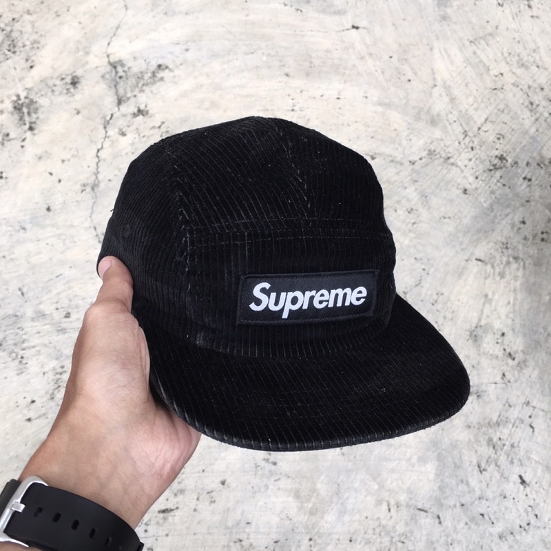 SUPREME WAFFLE CORDUROY CAMP CAP