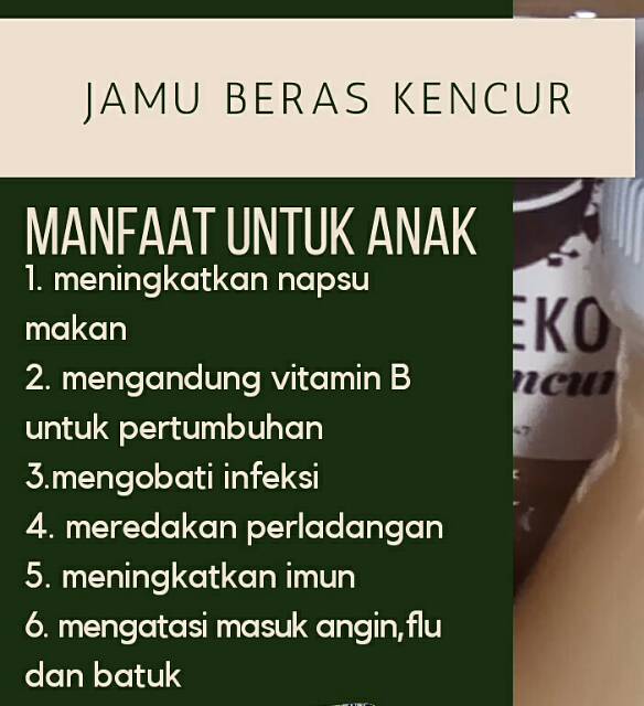 Jamu Beras Kencur Bogor Jamu Penambah Napsu Makan Anak Shopee Indonesia