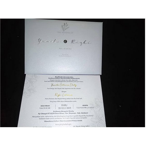 Undangan Pernikahan Hard Cover