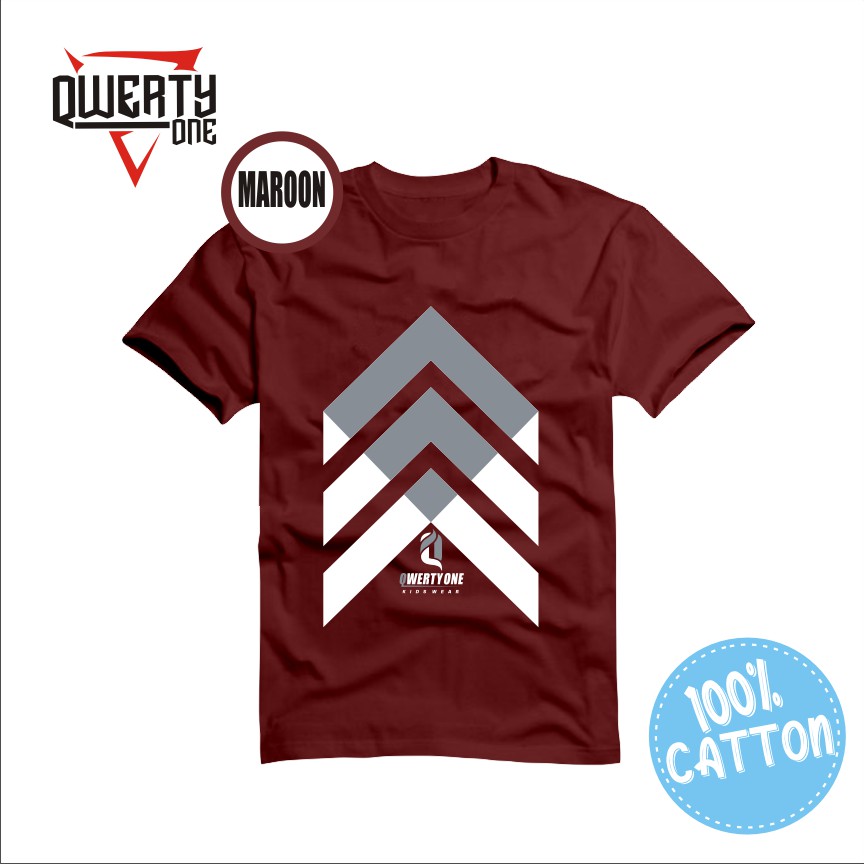 Kaos Anak Distro Maroon 1-10 tahun