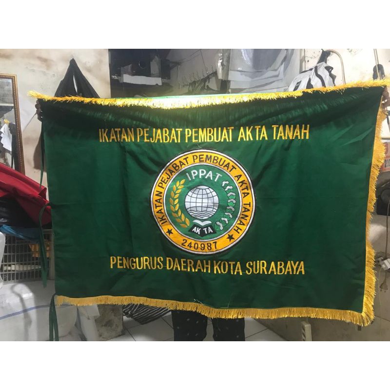 bendera petaka IPPAT/Bendera petaka bordir/bendera petaka ruangan/1 muka