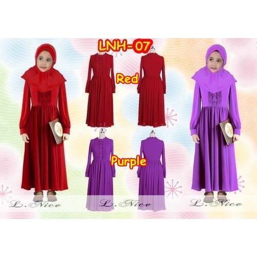 BAJU MUSLIM GAMIS ANAK / LNH-07