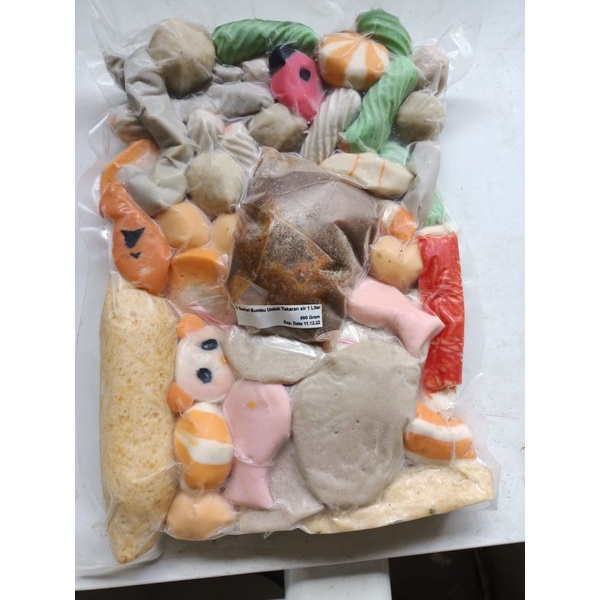 

Bakso mix / mix seafood + bumbu