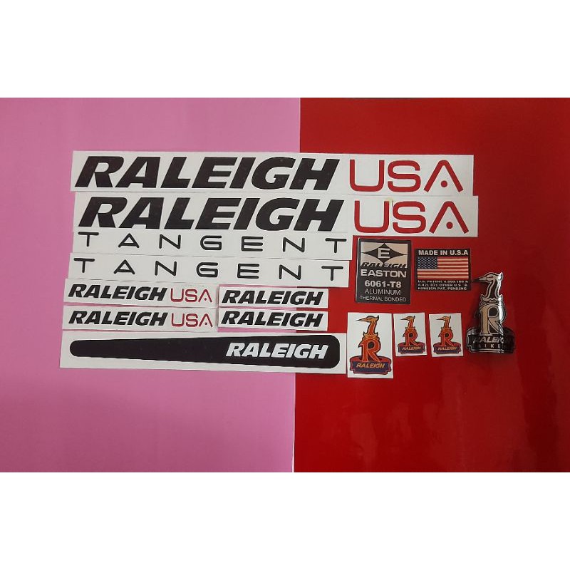 Custom Emblem Sepeda Raleigh + Stiker Sepeda Raleigh