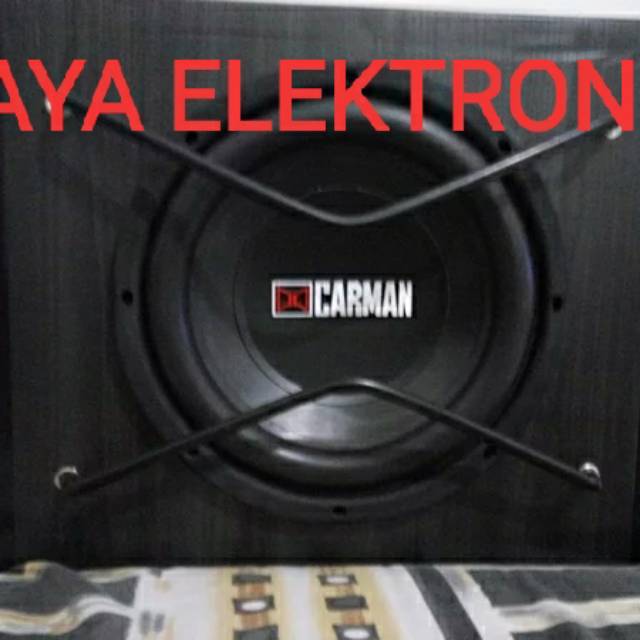 Subwoofer aktif mobil carman 10 inchi
