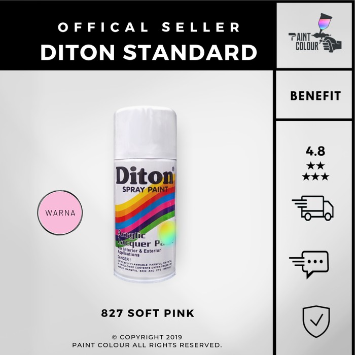 Diton 827 Soft Pink Cat Semprot/Pylox/Samurai Motor/Helm/Gundam