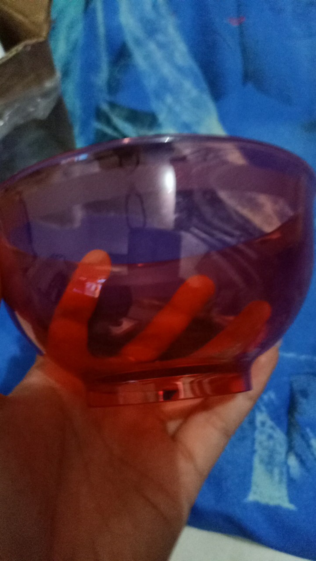 Crystal Bowl  - Peach ( Mangkok ) Tupwr