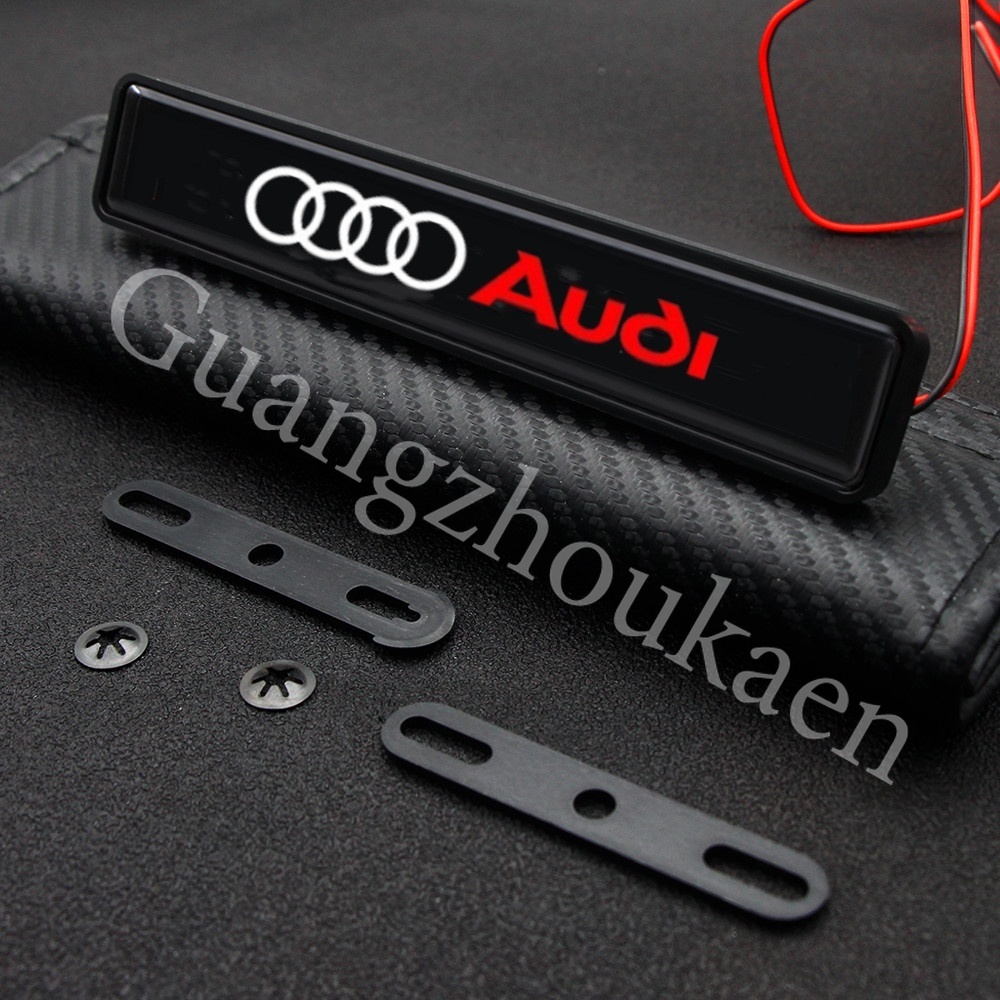 Audi Lampu LED Logo Untuk Dekorasi Kap Depan Mobil A4 B6 B5 B8 A6 A3 TT MK2 MK1 Q7 Q5