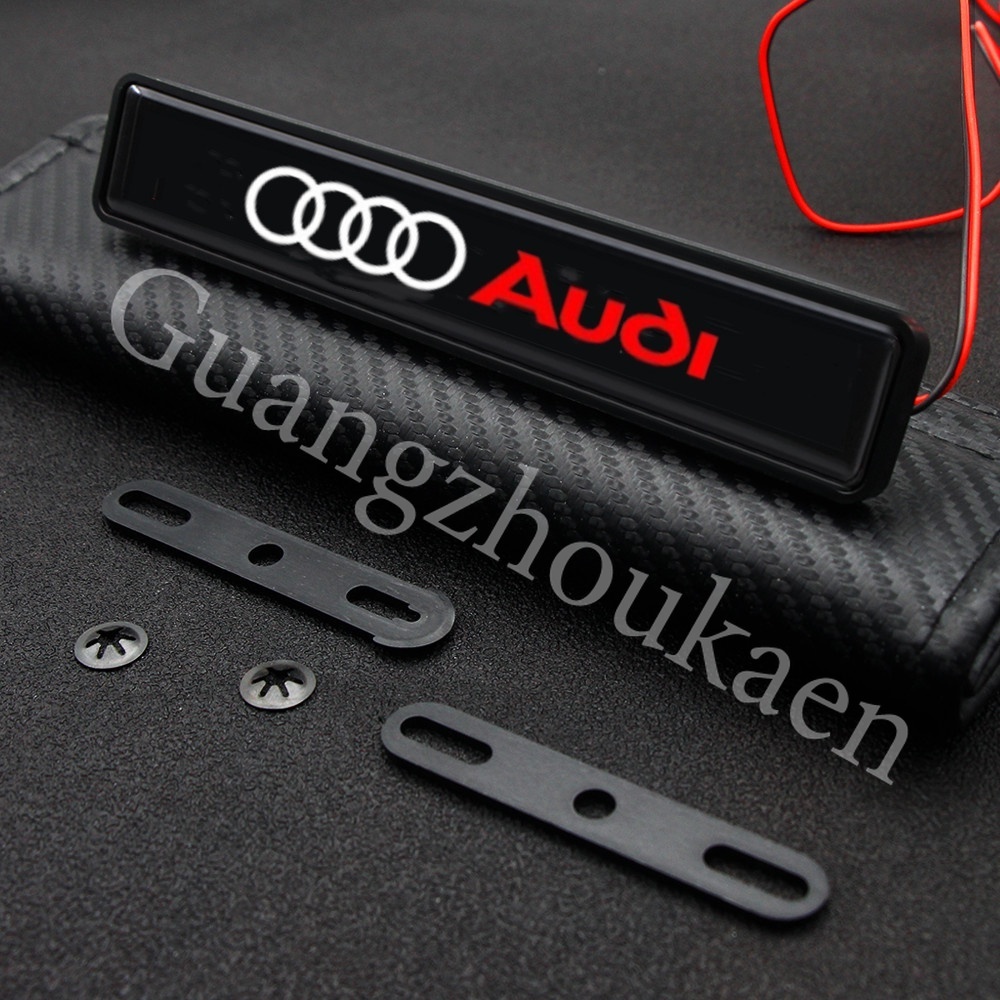 Audi Lampu LED Logo Untuk Dekorasi Kap Depan Mobil A4 B6 B5 B8 A6 A3 TT MK2 MK1 Q7 Q5