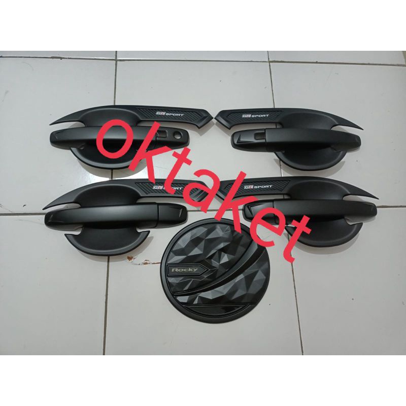 paket outer handle tank cover Raize Rocky 2021 2022 gr Sport hitam