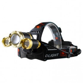 Senter Headlamp Cree XM-L 3T6 10000 Lumens - Golden