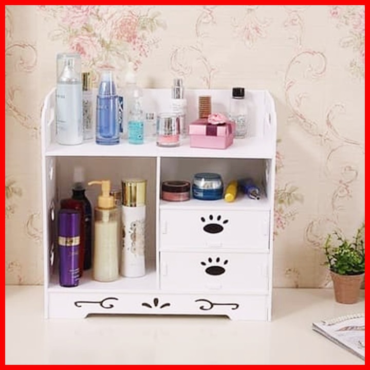MH527 Rak  Kosmetik  Berlaci Desktop Storage Bahan WPC   MH527 Rak  Kosmetik  Berlaci Desktop Storage Bahan WPC