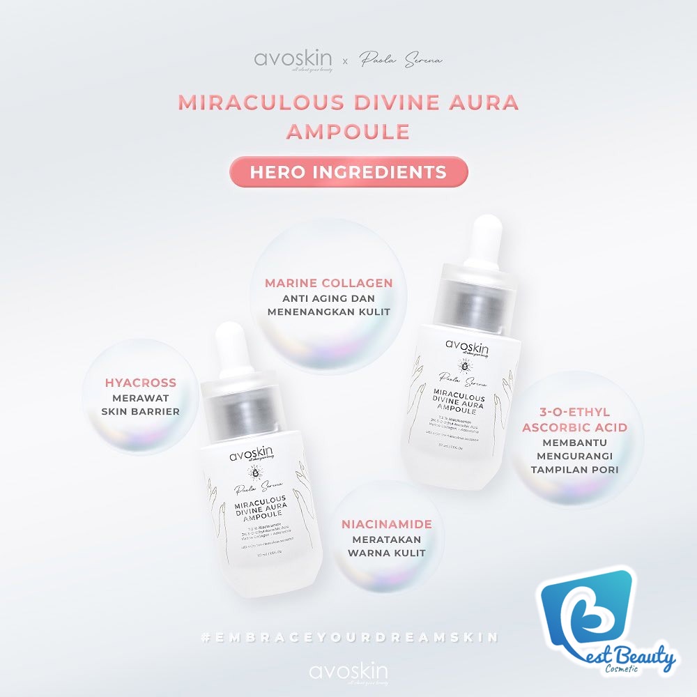 ★ BB ★ AVOSKIN Miraculous Divine Aura Ampoule 30ml - Serum Wajah