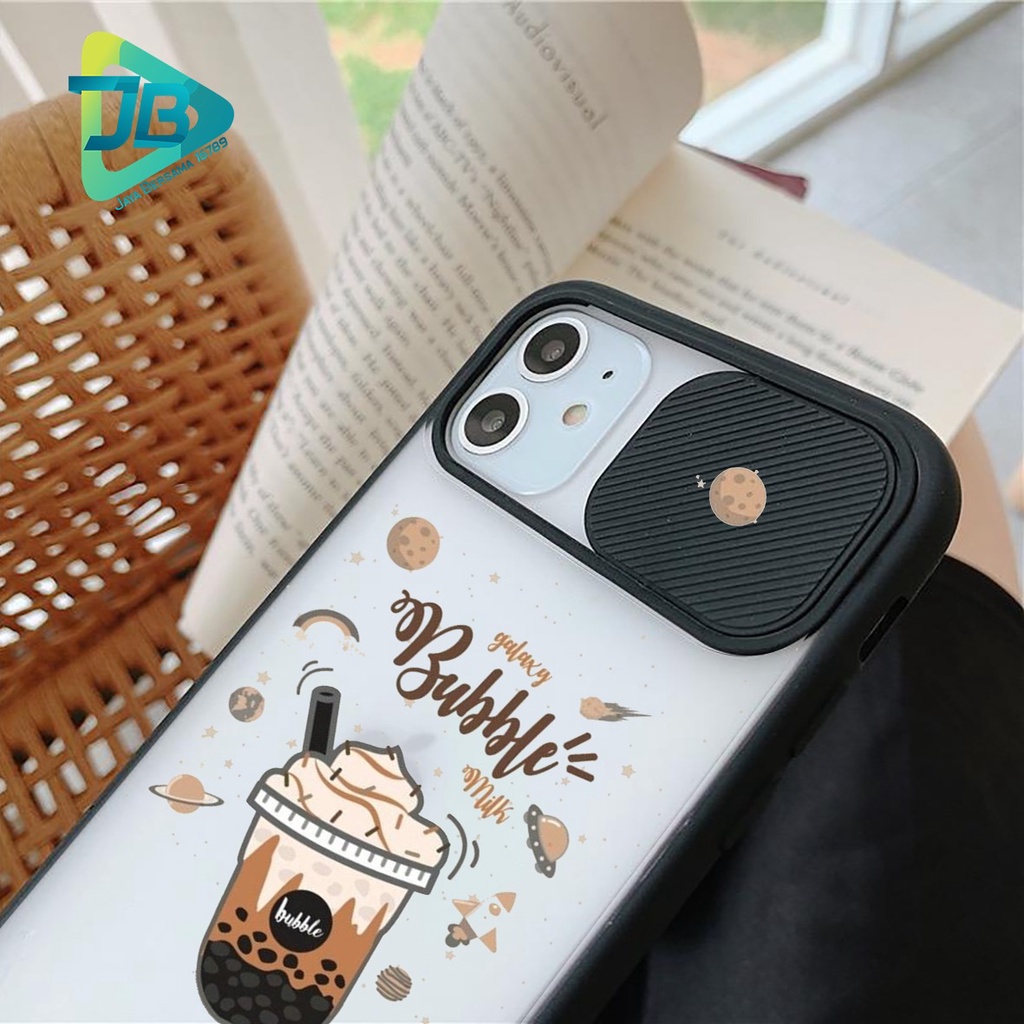 SOFTCASE SLINGCASE SLIDE PELINDUNG KAMERA MILK TEA SAMSUNG OPPO VIVO REALME IPHONE XIAOMI ALL TYPE JB5161