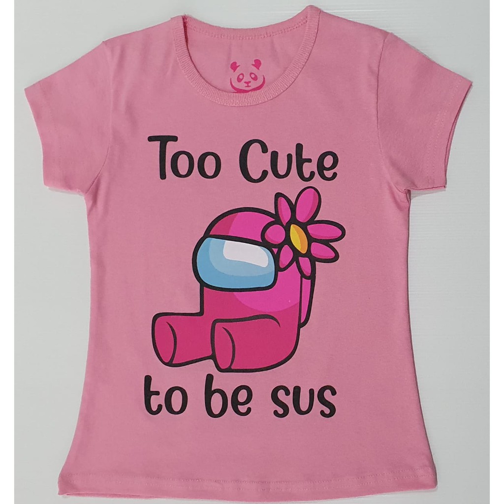 PKA - KP Grosir KAOS Anak Karakter AMONG US PINK