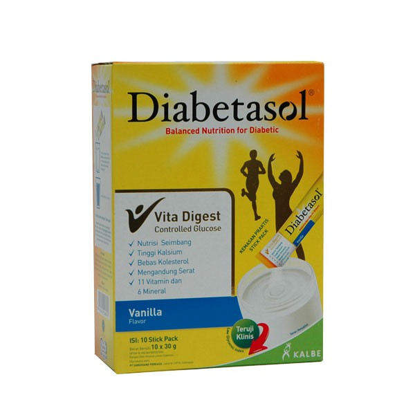 

Diabetasol Stickpack Vanila 6X60G