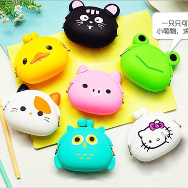 Dompet koin silicon dompet jelly karakter