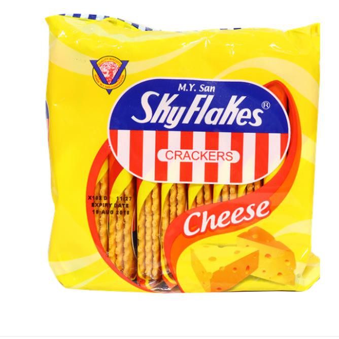 

Super Hot!! Sky Flakes Crackers Cheese Crackers Keju Impor Rasa Keju Isi 10 250G