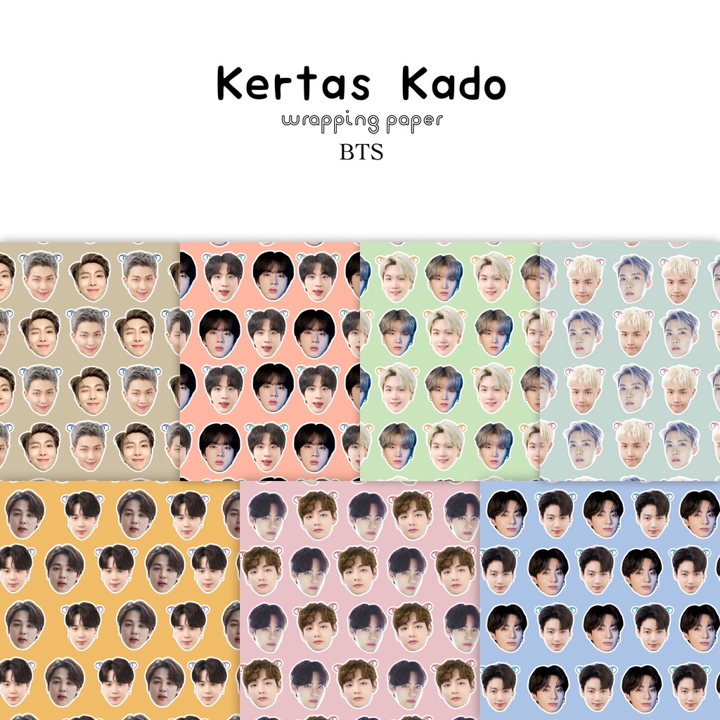 Kertas Kado BTS [Ukuran A3+]