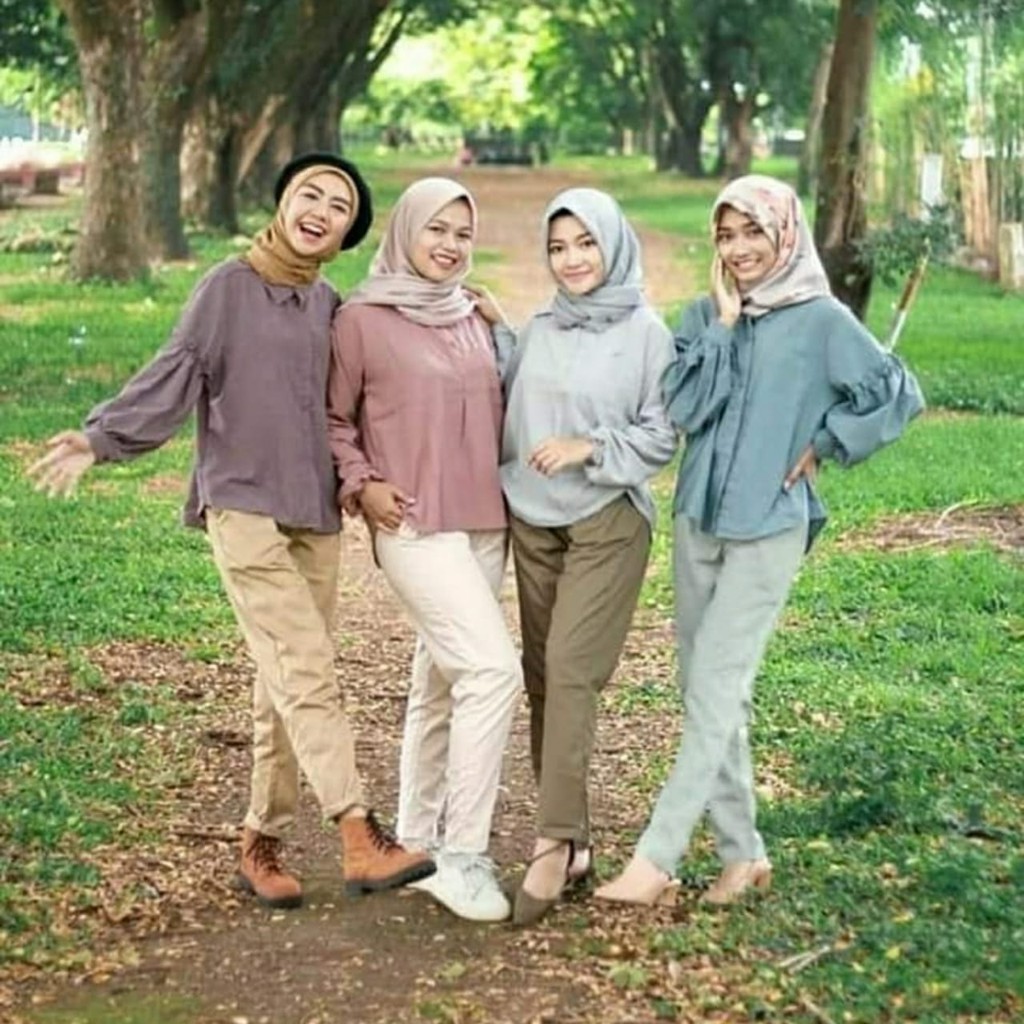 Baggy Pants / Celana Kerja / Celana Villy Baggy Pants Serut