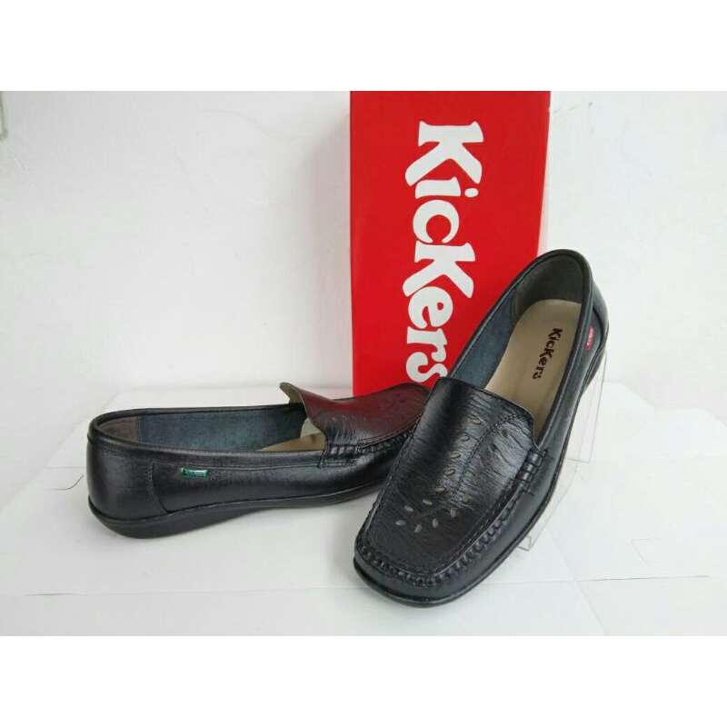 Sepatu kulit wanita sepatu pantofel kulit sepatu kerja kickers