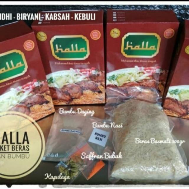 

Bumbu nasi kebuli halla paket berasmati+ bumbu complit
