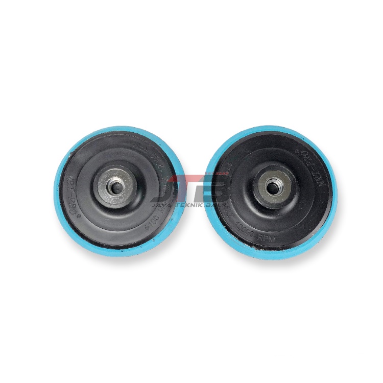 Polishing Pad Velcro 4 inch Tatakan Amplas Velcro Rubber Pad 2 pcs