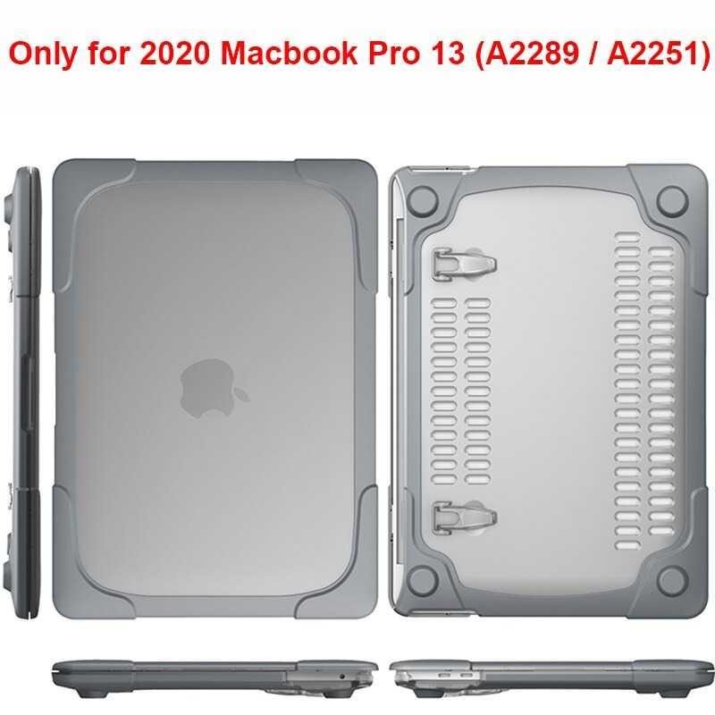 Cover Case Stand for Macbook Pro 13 Inch A2251 A2289 A2338 - RKE13 - Gray