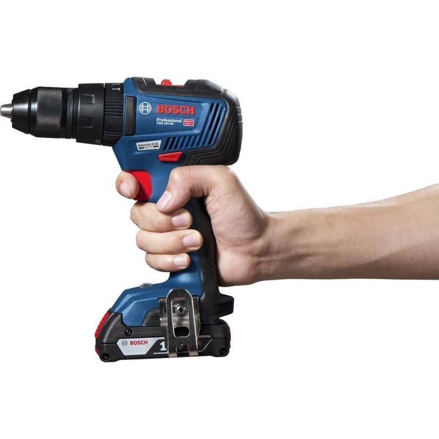 BOSCH GSB 18V-50  Mesin Bor Tembok Baterai Cordless Drill Brushless