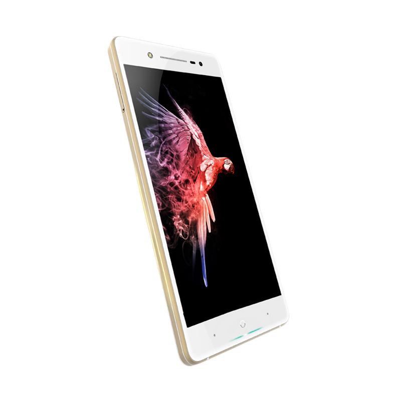 Polytron Prime 7S Smartphone - [64GB/ 3GB] + Free Tempered Glass Front and Back + SoftCase - White