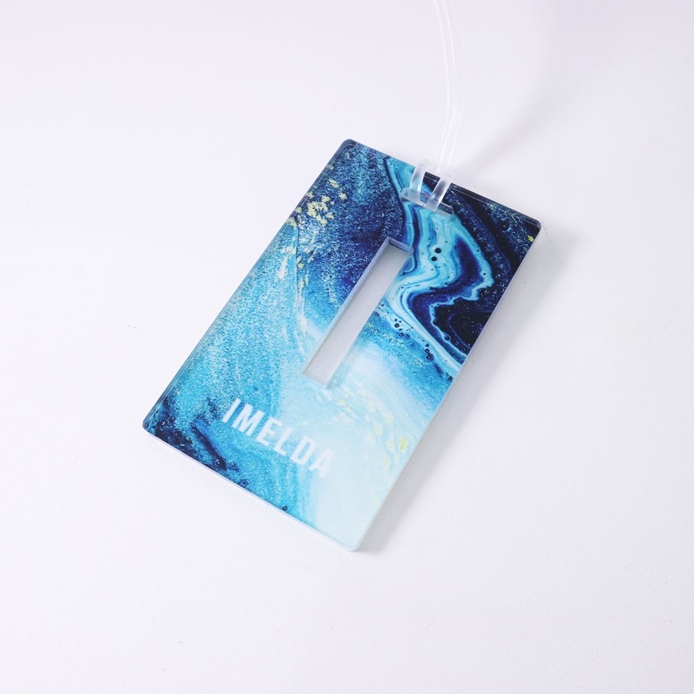 Bag Tag | Luggage Tag | Marble Custom Akrilik