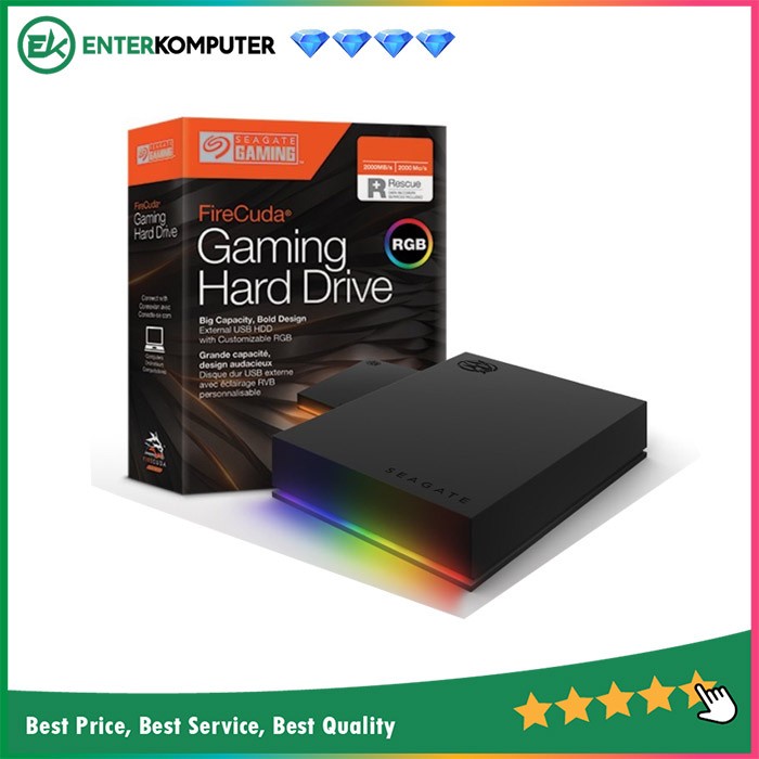 Seagate Firecuda Gaming Hardisk Eksternal 1TB - USB 3.2 RGB