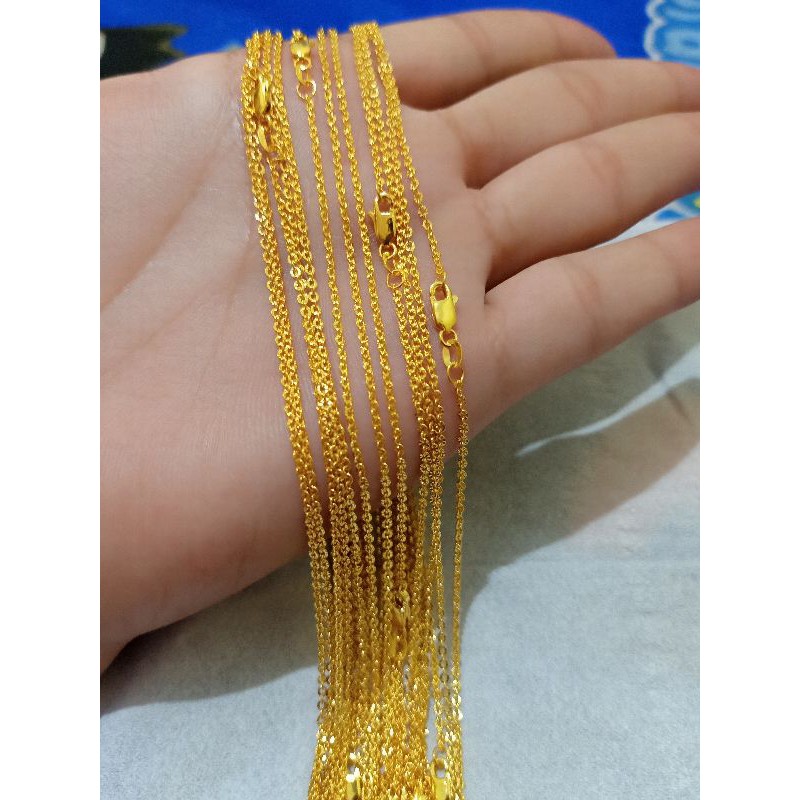 KALUNG ANAK. NORI UKIR MESIN PERAK 925 LAPIS MAS 24K